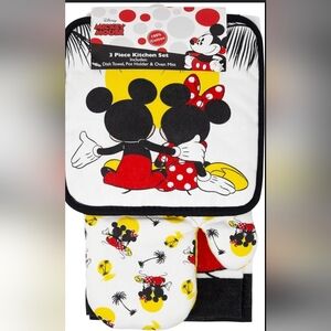 Mickey Minnie mouse 3pc kitchen set